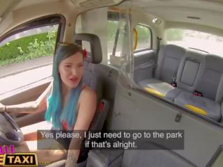 Female fake taxi tomus time fuck for passenger