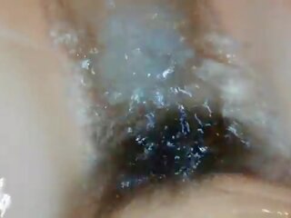 Hot hairy bush fetish film hairy pussy underwater in close up