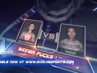 Rocky ايمرسون يحصل على إلى ل المشاجرة و النهاية فوق يجري مارس الجنس في هذا winner-fucks-loser competitive مصارعة مباراة
