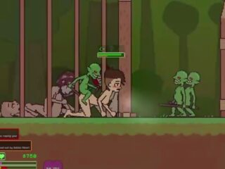 Captivity &vert; stupeň 3 &vert; nahý samice survivor fights ju spôsob cez ťažký hore goblins ale fails a dostane fucked ťažký prehĺtaní liters na semeno &vert; hentai hra gameplay p3