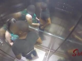 Sorayyaa e leo ogro foram pegos fudendo nu elevador