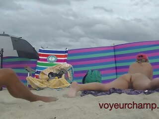A taste of my friend Nude Beach MILF Mrs Brooks Voyeur POV 8