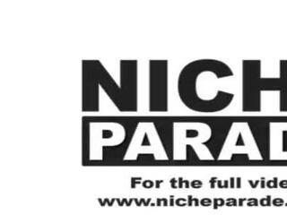 Niche parade - young&comma; competitive pornstars jocelyn stone and kira perez enter kompetisi to find out who can introduce a youth cum faster with their hands