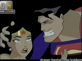 Justice league suaugusieji filmas - superman už stebėtis moteris