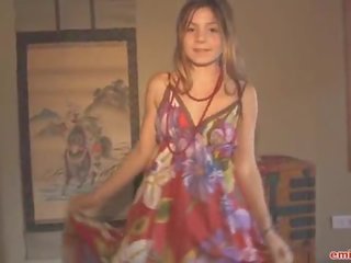 Hippie jurk op strippen tiener