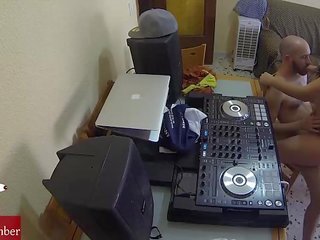 Dj kurang ajar and scratching in the chair with a hidden cam spying my terrific gf