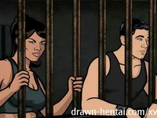Archer hentai - penjara xxx filem dengan lana
